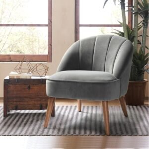 Lily Lounge Chair in Grey Color