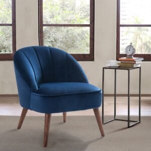 Lily Lounge Chair in Blue Color