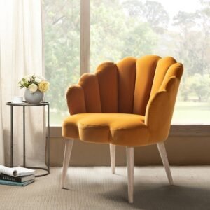 Alice Lounge Chair in Yellow Color