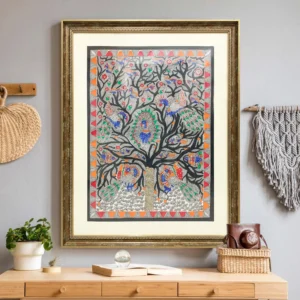 Tree of life A symbol of Personal Growth MADHUBANI PAINTING