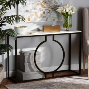 Colin Console Table in Black Color