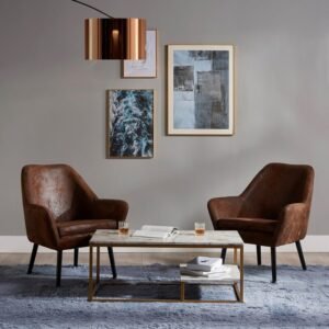 Gwen Lounge Chair in Brown Color