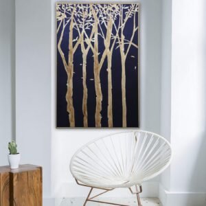 Array Of Golden Trees MODERN ART | 31*47 inches.
